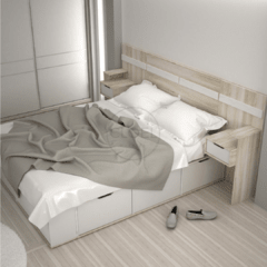 Box 140 Multifunción para colchón de 1.40 x 1,90. ENTREGA INMEDIATA. PROMO CONTADO - Cloel Muebles