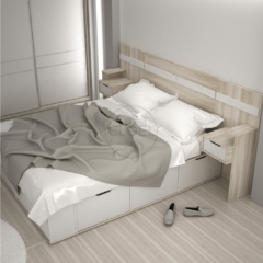 Box 160 Multifunción para colchón de 1.40, 1.50 Y 1.60 x 1.90 LV.. ENTREGA INMEDIATA- EFECTIVO 15%DTO ADICIONAL última unidad prearmada - Cloel Muebles