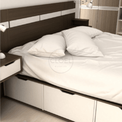 Box 200 Multifunción para colchón de hasta 2.00 x 2.00 LV CONSULTE PROMO EFVO - Cloel Muebles