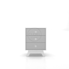 Mesa de Luz 3 Cajones Serie Fragancia - tienda online