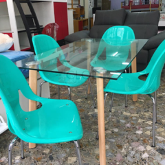 Mesa Vidrio 1,40 x 0,80 SIN SILLAS ENTREGA INMEDIATA PROMO