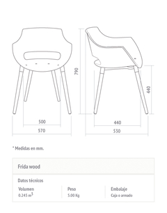 Imagen de Silla Frida Wood