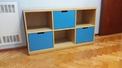 Comoda de tres cajones, tres huecos - comprar online