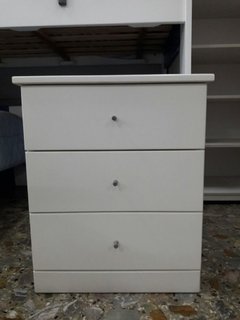 Mesa de Luz Laca blanca - Linea LACA PREMIUM de Fabricación Propia