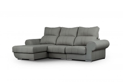 Sofá Praga 3 + Chaise Longue   Promo Efvo 15%dto o 12 cuotas sin interés con A12 - comprar online