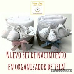 SET REGALO BEBE EN ORGANIZADOR DE TELA