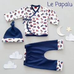 Set ajuar batita ranita y gorrito puro algodón - LePapalu