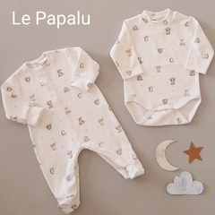 Enterito con pie algodón con broches acero - comprar online