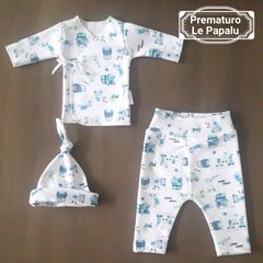 Set Prematuros 3 piezas puro algodón - comprar online
