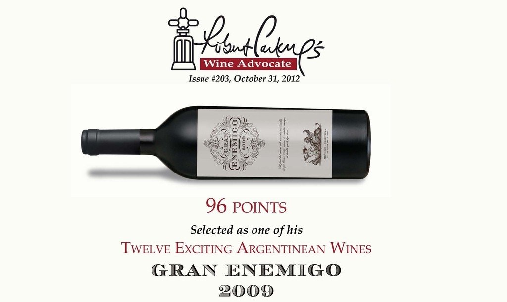 Gran Enemigo Blend - Buy in Wines Argentina Express