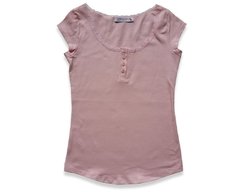remera basica con botones - comprar online