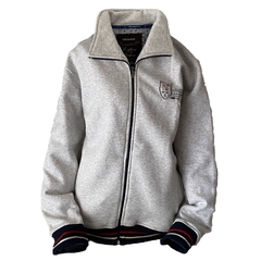 campera lisa Davor en gris melange