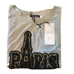Remera con apliques Paris