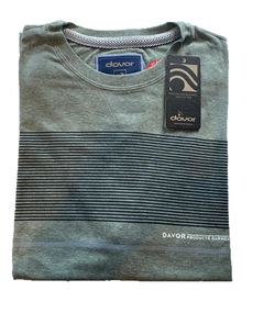 Remera rayada manga corta lavenone