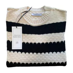 sweater de mujer rayado