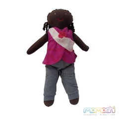 Celina Muñeca Embarazada en Tela piel Chocolate