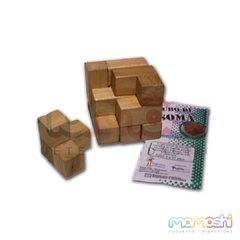 Cubo Soma Juego de Logica en Madera