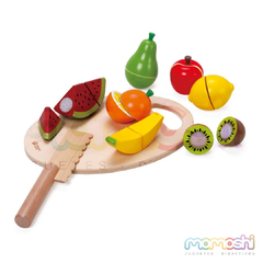 Tabla con Frutas de Madera para cortar - comprar online