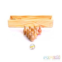 MiniBowling de madera - comprar online