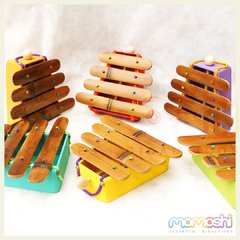 Xilofon x4 teclas en bambú - MomoshiJuguetes