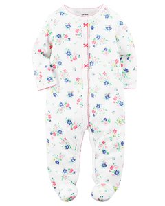 Talle: 9 Meses Carter's - Pijama Algodón Flower's