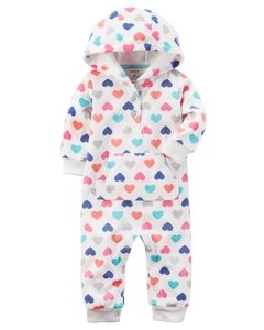 Talle: 3 y 9 Meses Carter's - Pijama Polar/Microfleece Colorful Heart - comprar online