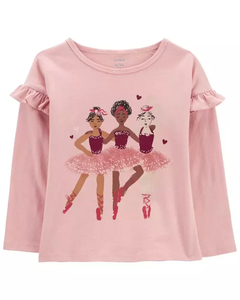 Talle: 3 T Carter's Remera Manga Larga