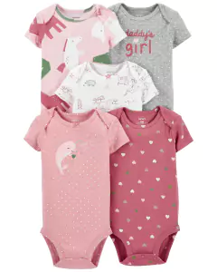 Talle: 24 meses Carter's set de 5 Bodys