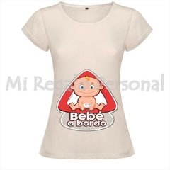 Remera de Mujer Embarazada. Podes Personalizarla!