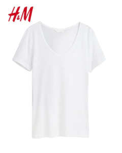 Talle: XS H&M Remera 95 % Algodón Organico