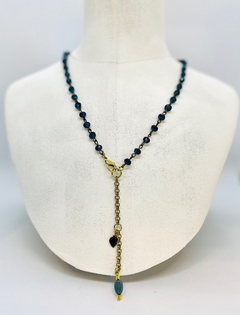 Art. 2102 Collar rosario indu azul. (copia)