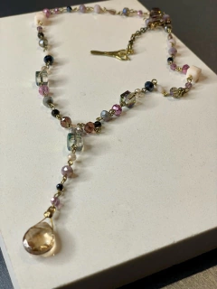 Art.2003 Collar gema multicolor gold vino. (copia) (copia) (copia) (copia)