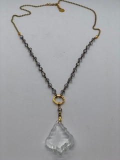 Art.2027 Collar largo, cairel antiguo gold gris cristal. (copia) (copia) (copia) en internet