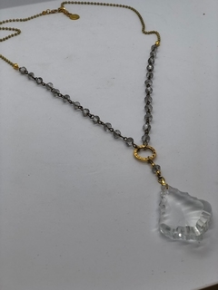Art.2027 Collar largo, cairel antiguo gold gris cristal. (copia) (copia) (copia) - sacrecoeur
