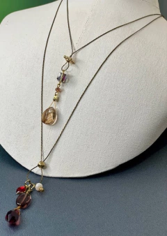 Art.2307 Collar gota hilos Colette gold vino. (copia) - comprar online