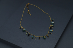 Art.2318 Collar Chantale gold negro y verde ingles. en internet