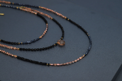 Art.2321 Set de tres collares en combinación Colette gold negro. (copia)