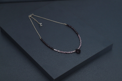 Art.2321 Set de tres collares en combinación Colette silver vino. - tienda online