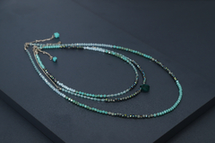 Art.2303 Collar corto Colette silver esmeralda. - comprar online