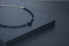 Art.2304 Collar corto combinado Colette silver azulino. - comprar online