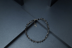 Art.2317 Gargantilla Chantale silver negra.