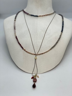 Art.2202 Collar Cecile largo gold color vino.(copia) (copia) (copia) (copia) (copia) (copia) (copia) - comprar online