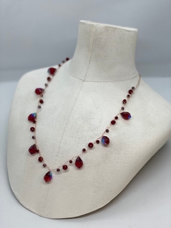 Art.2201 Collar Cecile tejido cristales gold rubi. (copia) (copia) - comprar online