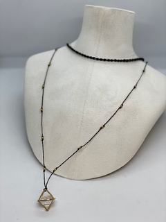 Art. 2095 Collar pendulo tejido largo negro. (copia) (copia) (copia) - comprar online