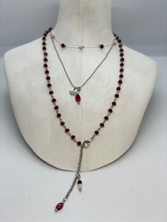 Art.2192 Collar Scarlette Silver rubi (copia) (copia)