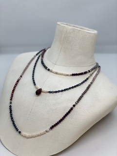 Art.2203 Collar corto cristales Cecile silver vino (copia) (copia) (copia) (copia) (copia) en internet