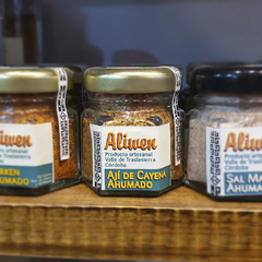 Ají de Cayena Agroecológico Ahumado x 40 Gr.´´Aliwen´´ (Frasco de Vidrio)