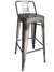 BANQUETA INDUSTRIAL ALTA CON RESPALDO - comprar online