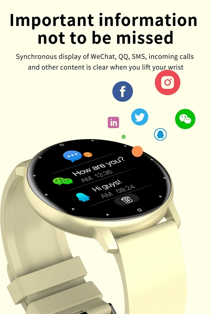 Relógio inteligente Android 2.88 Grande tela sensível ao toque