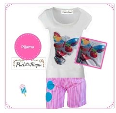 Pijama "Mariposas de colores"